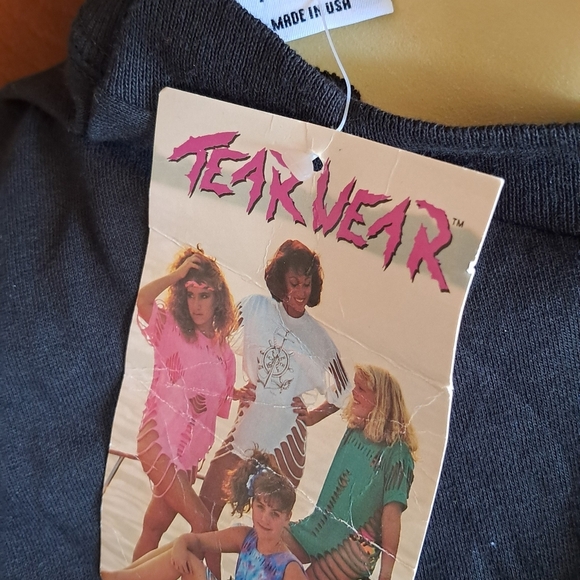 Black Fringe Anchor Swim Coverup / t-shirt - Picture 4 of 8